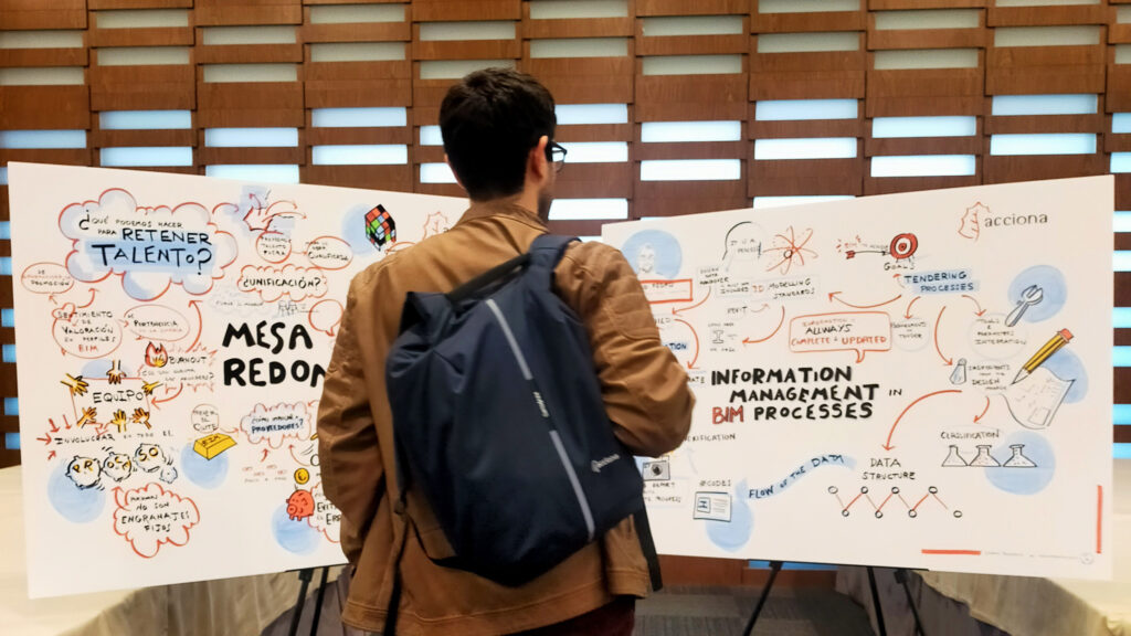 graphic recording en directo durante una conferencia resultado publico